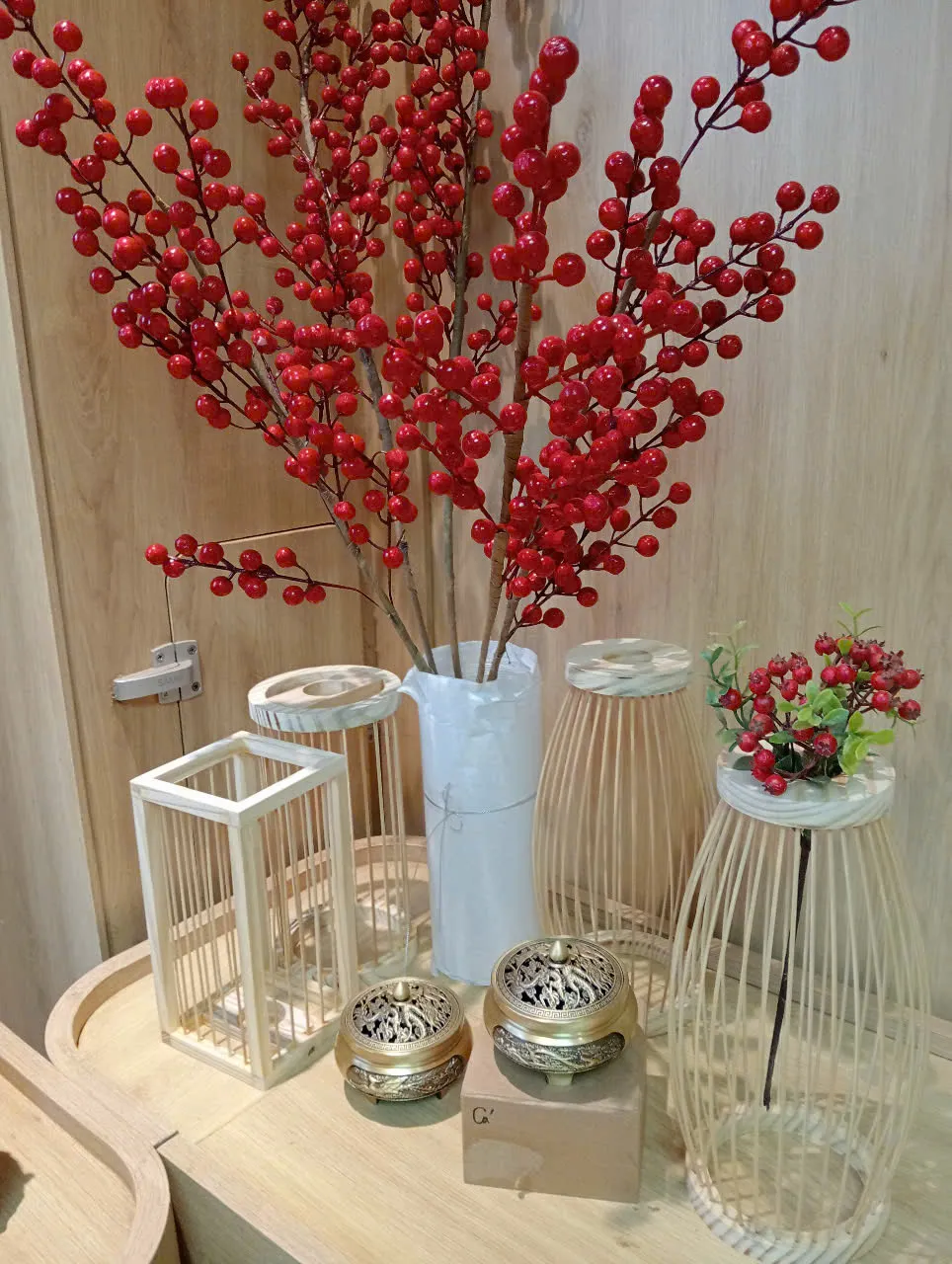 Brass Alloy Agarwood Incense Burner – Dragon Phoenix &amp; Koi Design (9.2 cm) | Vietnamese Oud Accessories